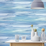 NW36902 sirius brushstroke abstract peel and stick removable wallpaper dining room from NextWall