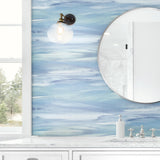 NW36902 sirius brushstroke abstract peel and stick removable wallpaper bathroom from NextWall