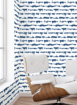 NW37102 lifeline abstract peel and stick removable wallpaper living room from NextWall