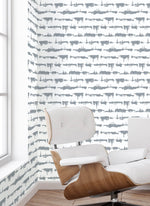 NW37108 lifeline abstract peel and stick removable wallpaper living room from NextWall