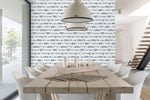 NW37108 lifeline abstract peel and stick removable wallpaper dining room from NextWall