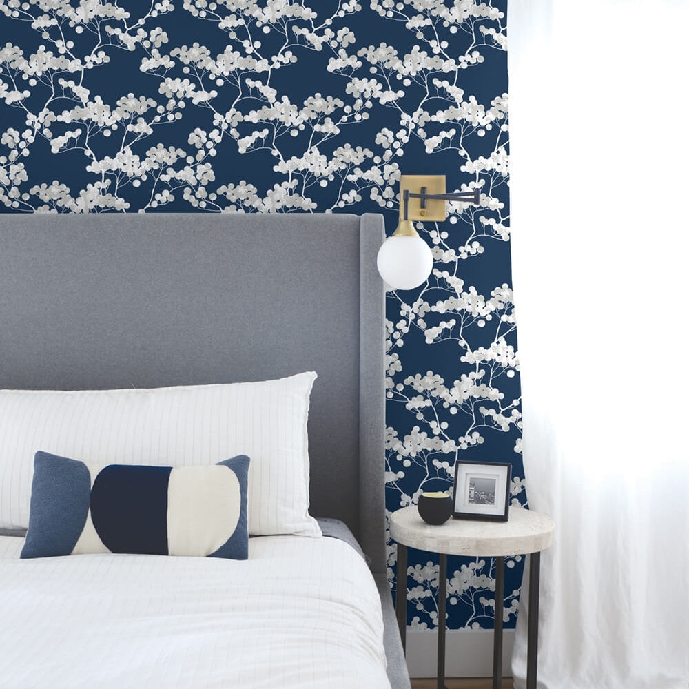 
                  
                    NW37202 cyprus blossom floral peel and stick removable wallpaper bedroom by NextWall
                  
                