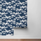 NW37202 cyprus blossom floral peel and stick removable wallpaper roll by NextWall