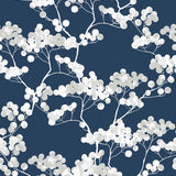 NW37202 cyprus blossom floral peel and stick removable wallpaper by NextWall