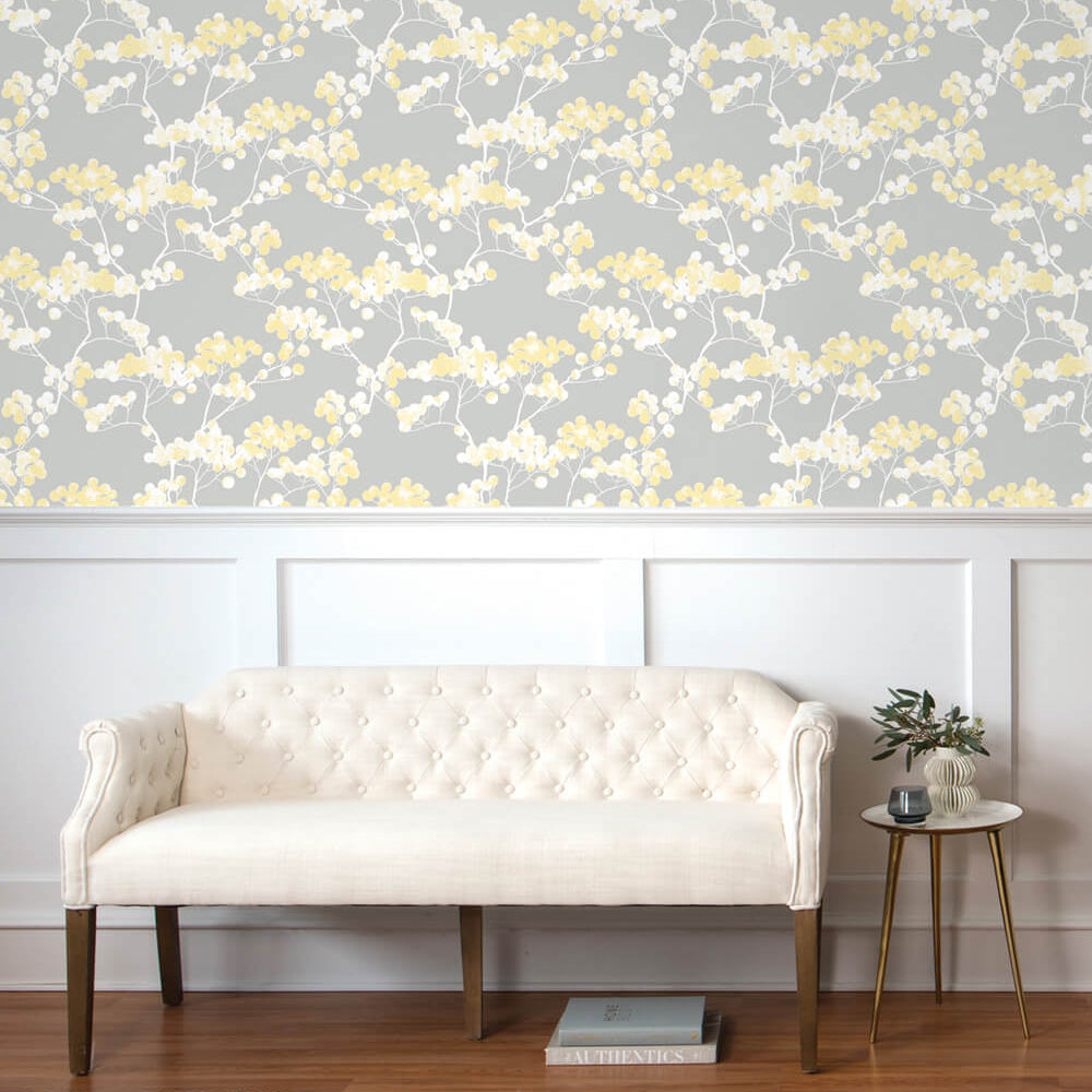 
                  
                    NW37203 cyprus blossom floral peel and stick removable wallpaper living room by NextWall
                  
                