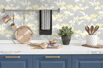 NW37203 cyprus blossom floral peel and stick removable wallpaper kitchen by NextWall