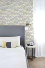 NW37203 cyprus blossom floral peel and stick removable wallpaper bedroom by NextWall