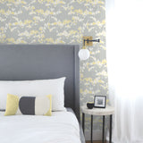 NW37203 cyprus blossom floral peel and stick removable wallpaper bedroom by NextWall