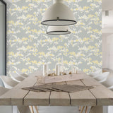 NW37203 cyprus blossom floral peel and stick removable wallpaper dining room by NextWall