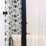 NW37300 tropical garden peel and stick removable wallpaper bathroom from NextWall