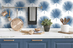 NW37502 palmetto palm tropical peel and stick removable wallpaper kitchen from NextWall
