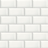 NW37600 large subway tile peel and stick removable wallpaper from NextWall