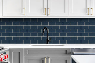 NW37602 retro faux subway tile peel and stick removable wallpaper kitchen from NextWall