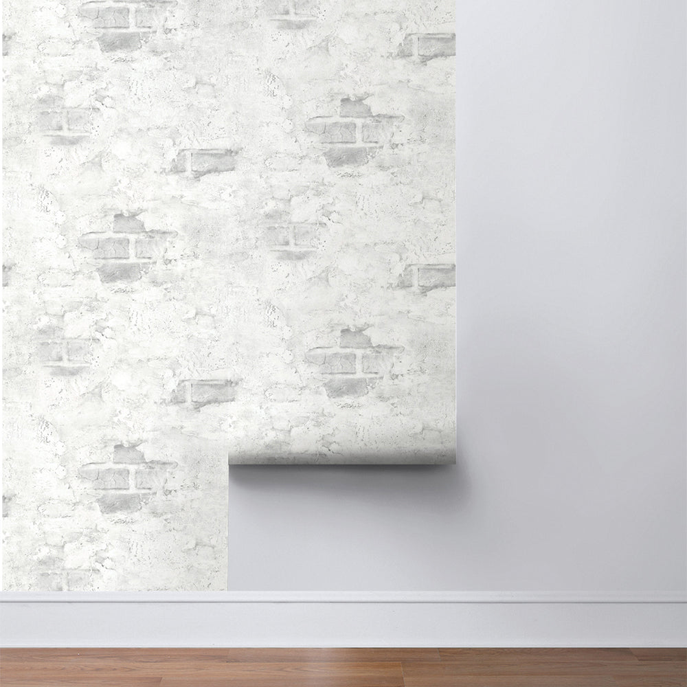 
                  
                    NW37800 stuccoed faux brick peel ands stick removable wallpaper roll from NextWall
                  
                