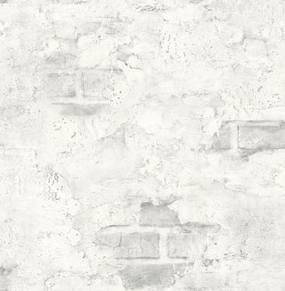 NW37800 stuccoed faux brick peel ands stick removable wallpaper from NextWall
