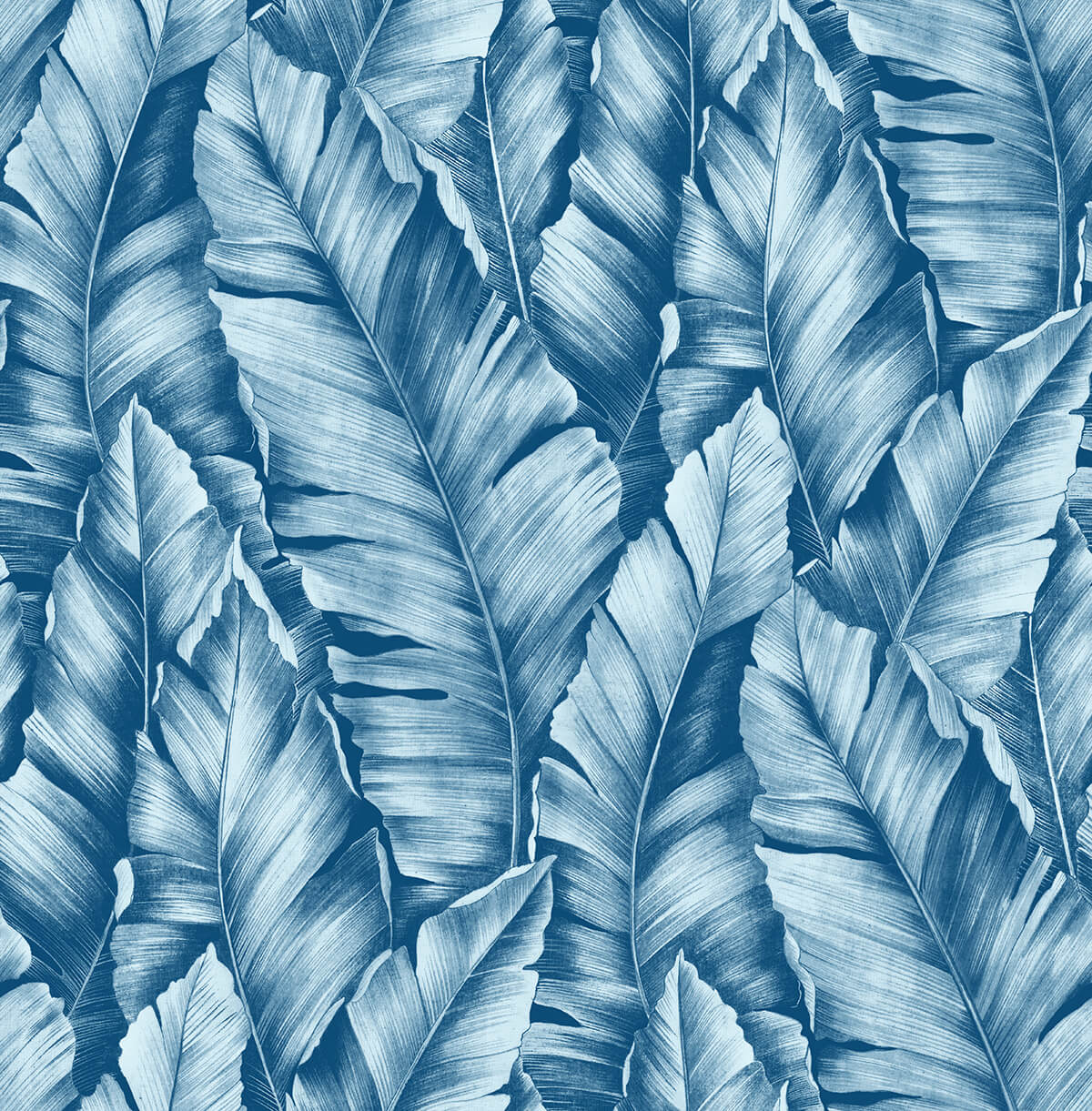 NW37902 Baha banana leaf peel and stick removable wallpaper from NextWall