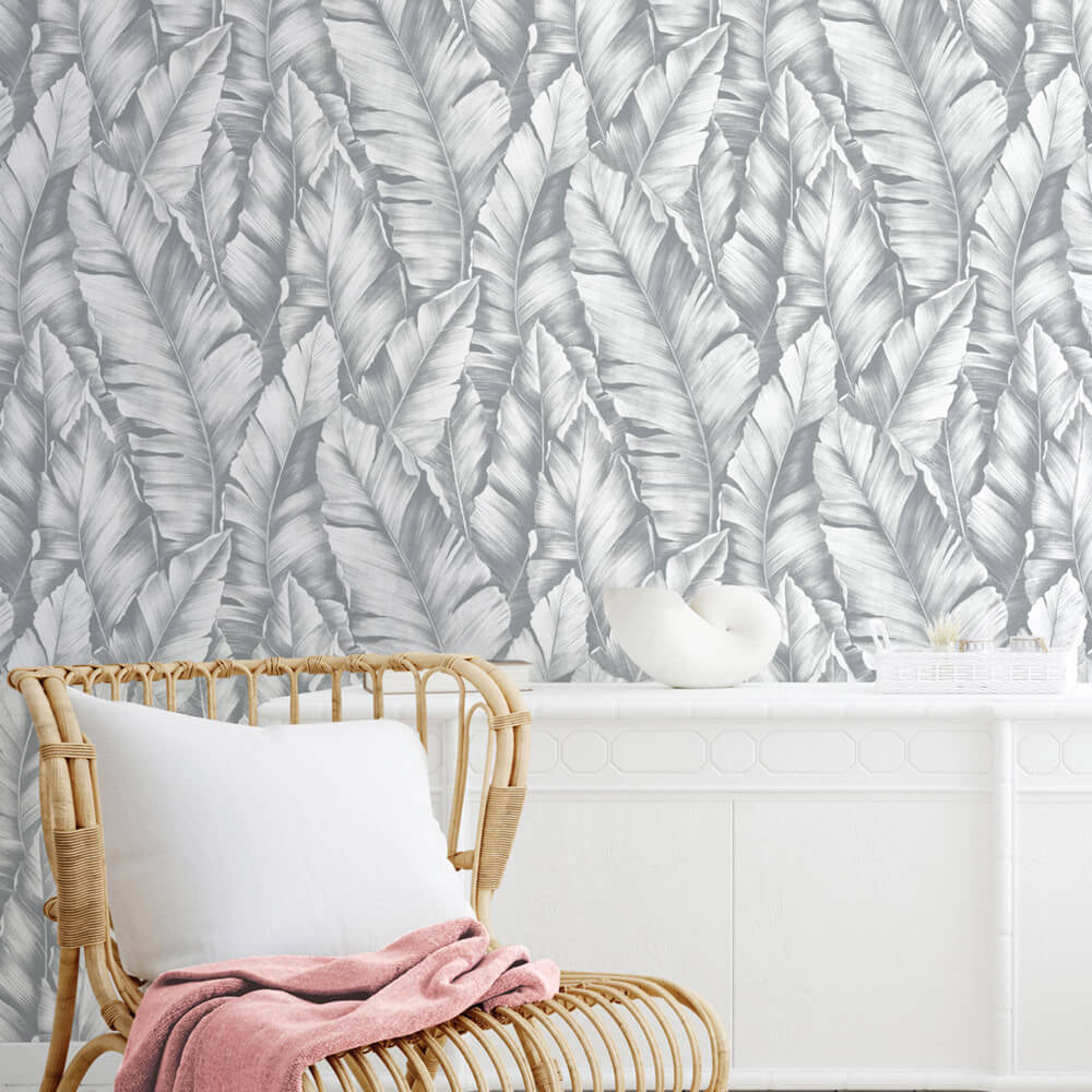 
                  
                    NW37908 Baha banana leaf peel and stick removable wallpaper living room from NextWall
                  
                