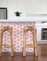 NW38001 coastal coral reef peel and stick removable wallpaper kitchen from NextWall