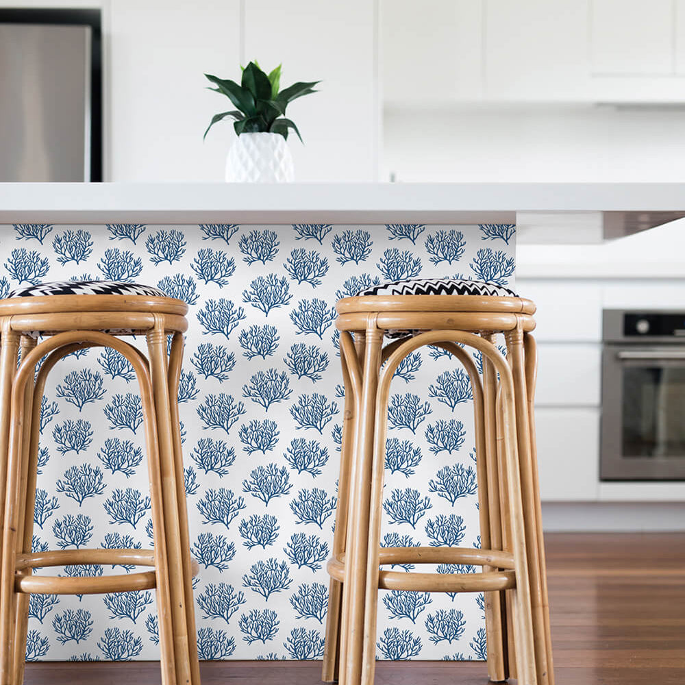 
                  
                    NW38002 coastal coral reef peel and stick removable wallpaper kitchen from NextWall
                  
                