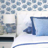 NW38002 coastal coral reef peel and stick removable wallpaper bedroom from NextWall
