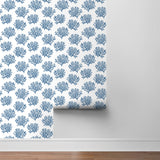 NW38002 coastal coral reef peel and stick removable wallpaper roll from NextWall