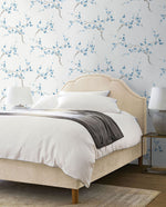NW38302 cherry blossom floral peel and stick removable wallpaper bedroom from NextWall