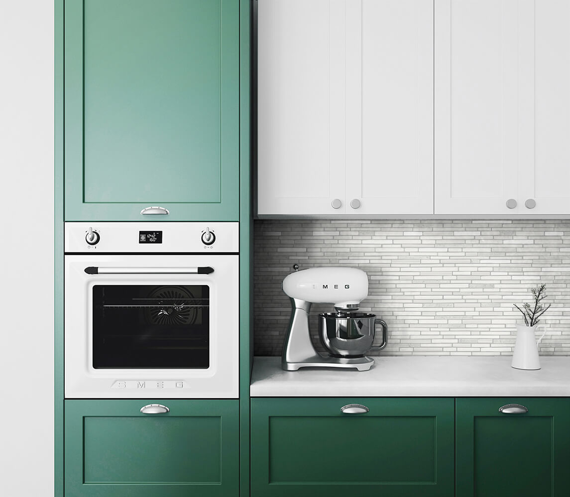 NW38400 faux mosaic tile peel and stick removable wallpaper kitchen from NextWall