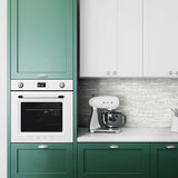 NW38400 faux mosaic tile peel and stick removable wallpaper kitchen from NextWall