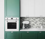 NW38410 faux mosaic tile peel and stick removable wallpaper kitchen from NextWall