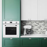 NW38410 faux mosaic tile peel and stick removable wallpaper kitchen from NextWall