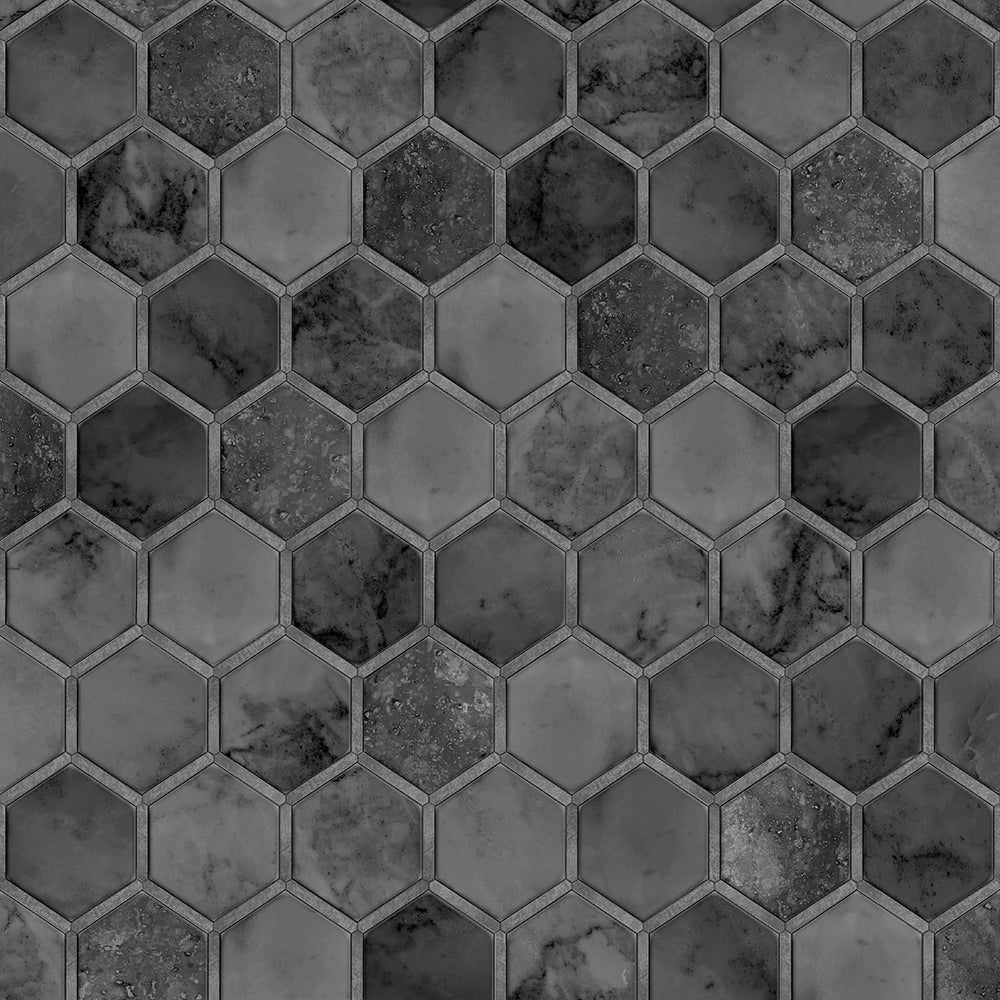 
                  
                    NW38600 inlay hexagon geometric peel and stick removable wallpaper from NextWall
                  
                