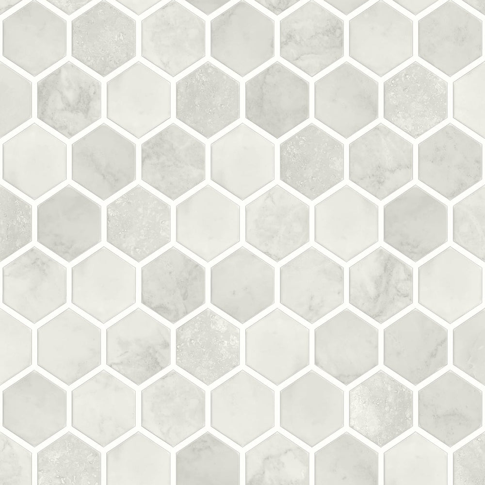 
                  
                    NW38606 inlay hexagon geometric peel and stick removable wallpaper from NextWall
                  
                