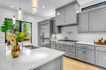 NW38710 marble hexagon faux peel and stick wallpaper kitchen from NextWall