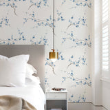 NW38302 cherry blossom floral peel and stick removable wallpaper bedroom decor from NextWall