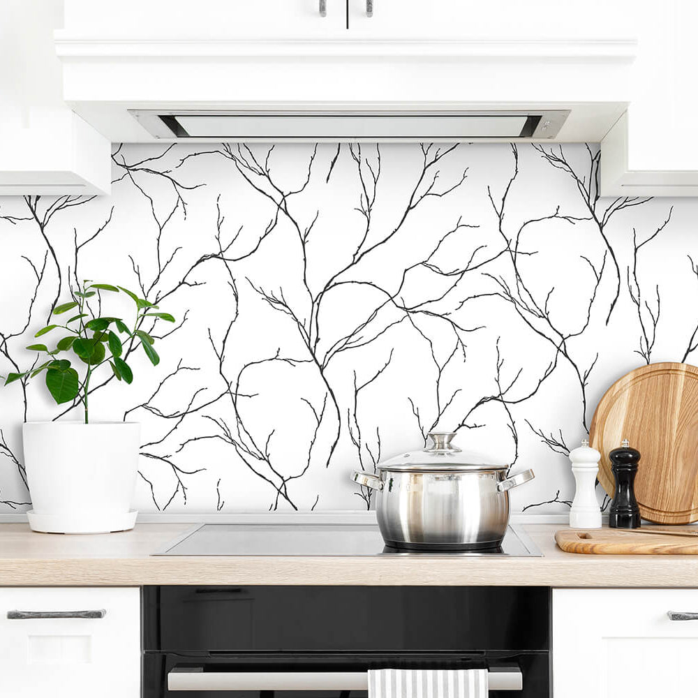 
                  
                    NW39000 delicate branches botanical peel and stick removable wallpaper kitchen from NextWall
                  
                