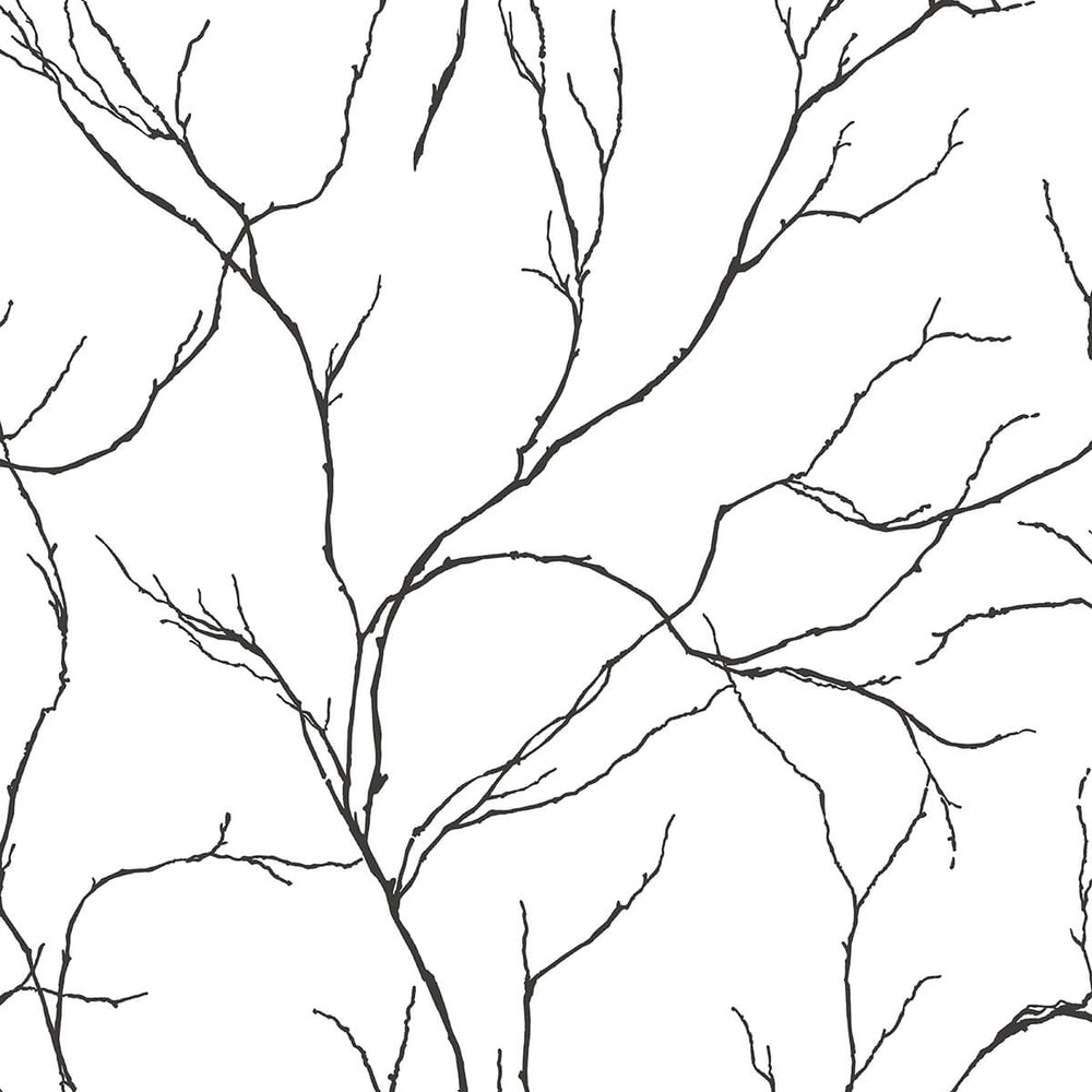 NW39000 delicate branches botanical peel and stick removable wallpaper from NextWall