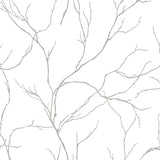 NW39008 delicate branches botanical peel and stick removable wallpaper from NextWall