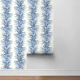 NW39102 leaf stripe botanical peel and stick removable wallpaper roll from NextWall