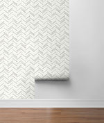 NW39208 faux chevron marble tile peel and stick removable wallpaper roll from NextWall