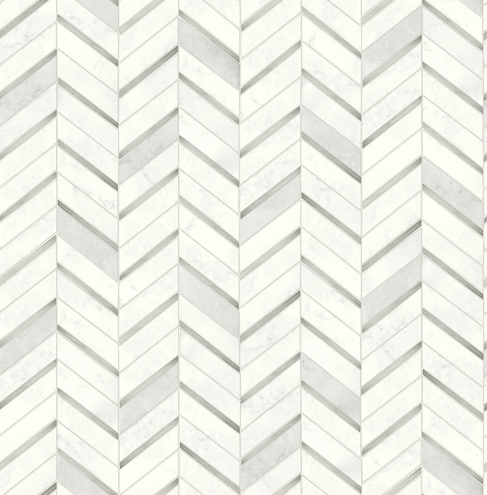 NW39208 faux chevron marble tile peel and stick removable wallpaper from NextWall