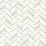 NW39208 faux chevron marble tile peel and stick removable wallpaper from NextWall
