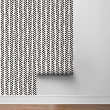 NW39700 Mod chevron peel and stick removable wallpaper roll from NextWall