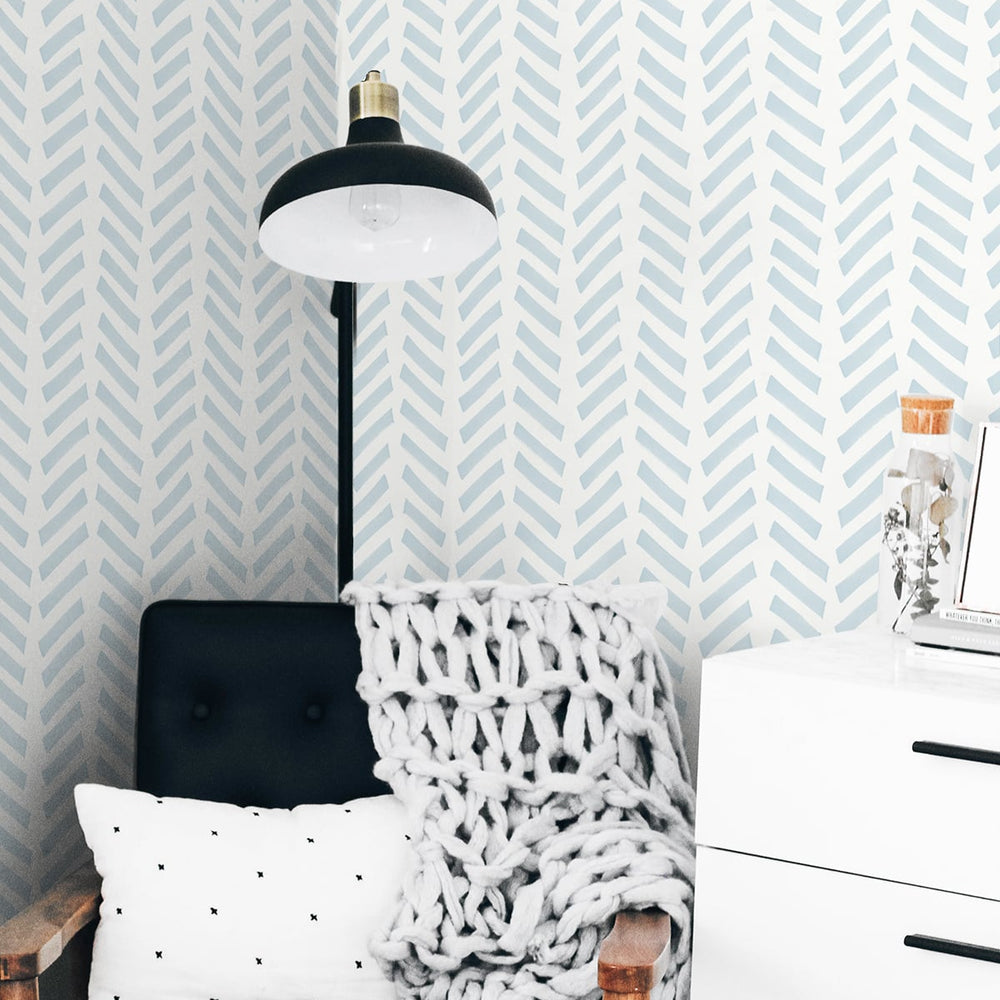 
                  
                    NW39712 Mod chevron peel and stick removable wallpaper reading nook from NextWall
                  
                
