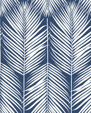 NW39802 palm silhouette coastal peel and stick removable wallpaper from NextWall
