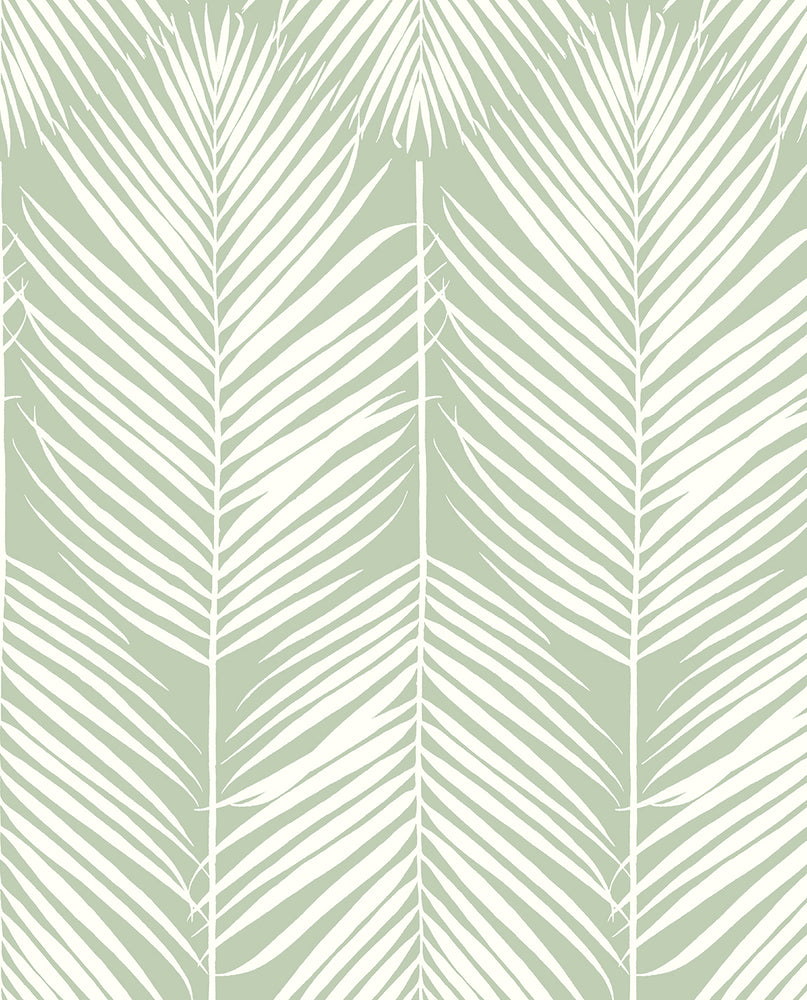 Palm Silhouette Peel and Stick Removable Wallpaper