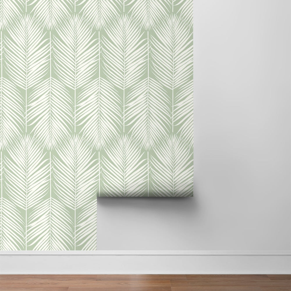 
                  
                    NW39804 palm silhouette coastal peel and stick removable wallpaper roll from NextWall
                  
                