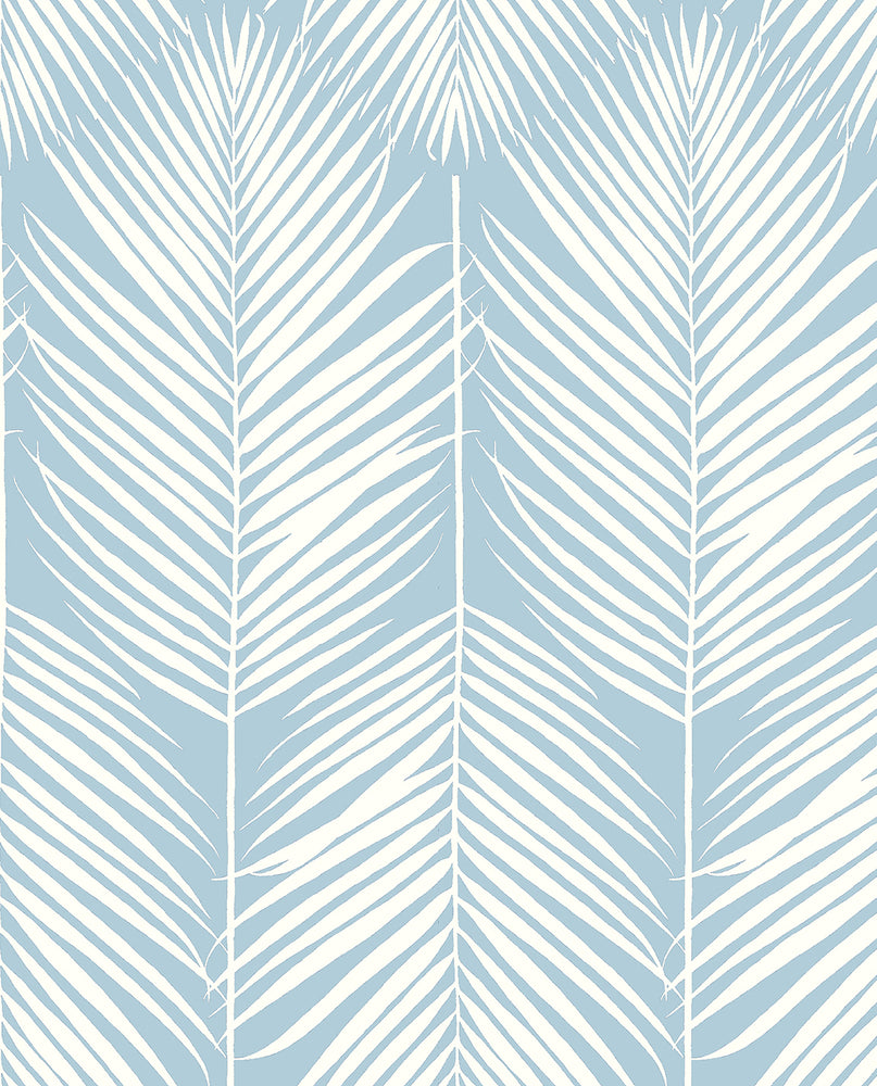 NW39812 palm silhouette coastal peel and stick removable wallpaper from NextWall