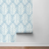 NW39812 palm silhouette coastal peel and stick removable wallpaper roll from NextWall