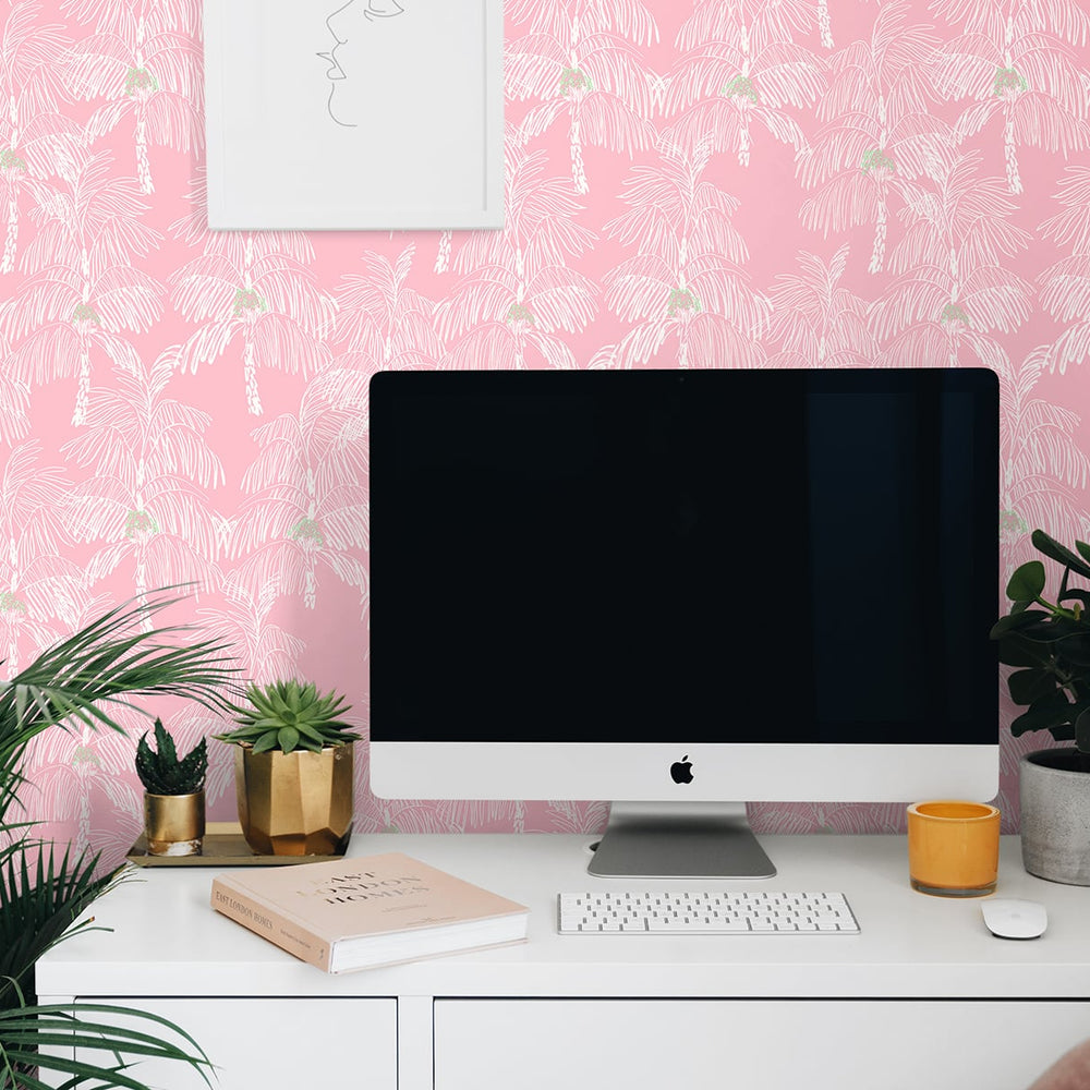 
                  
                    NW40001 Palm Beach botanical peel and stick removable wallpaper office from NextWall
                  
                