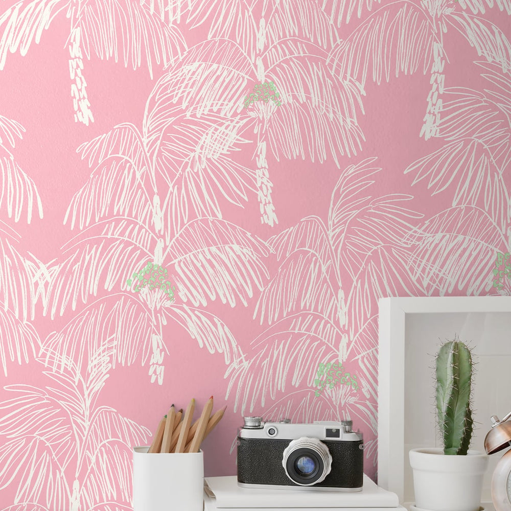 
                  
                    NW40001 Palm Beach botanical peel and stick removable wallpaper decor from NextWall
                  
                